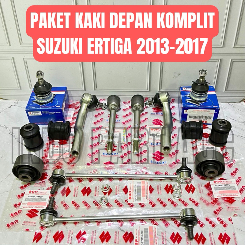 Paket Kaki Kaki Depan Komplit Suzuki Ertiga 2013-2017 Tierod | Rack End | Link Stabil | Boot Steer |