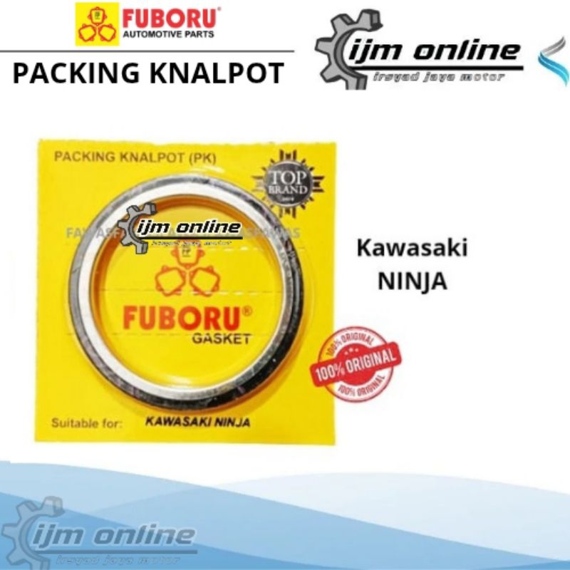 asbes/gasket knalpot kawasaki ninja 150 merk fuboru
