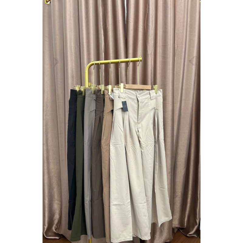 CELANA KULOT HIGHWAIST HW PANTS CELANA KAIN WANITA
