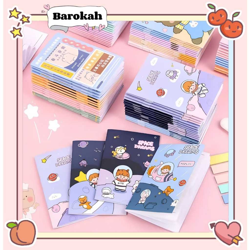 

[BAROKAH] Paket 4 buku tulis A5 isi 30 lembar (60 halaman) | Buku tulis anak | Buku edukasi