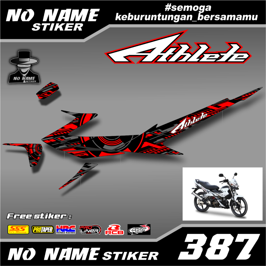 STIKER DECAL MOTOR KAWASAKI ATHLETE(387)