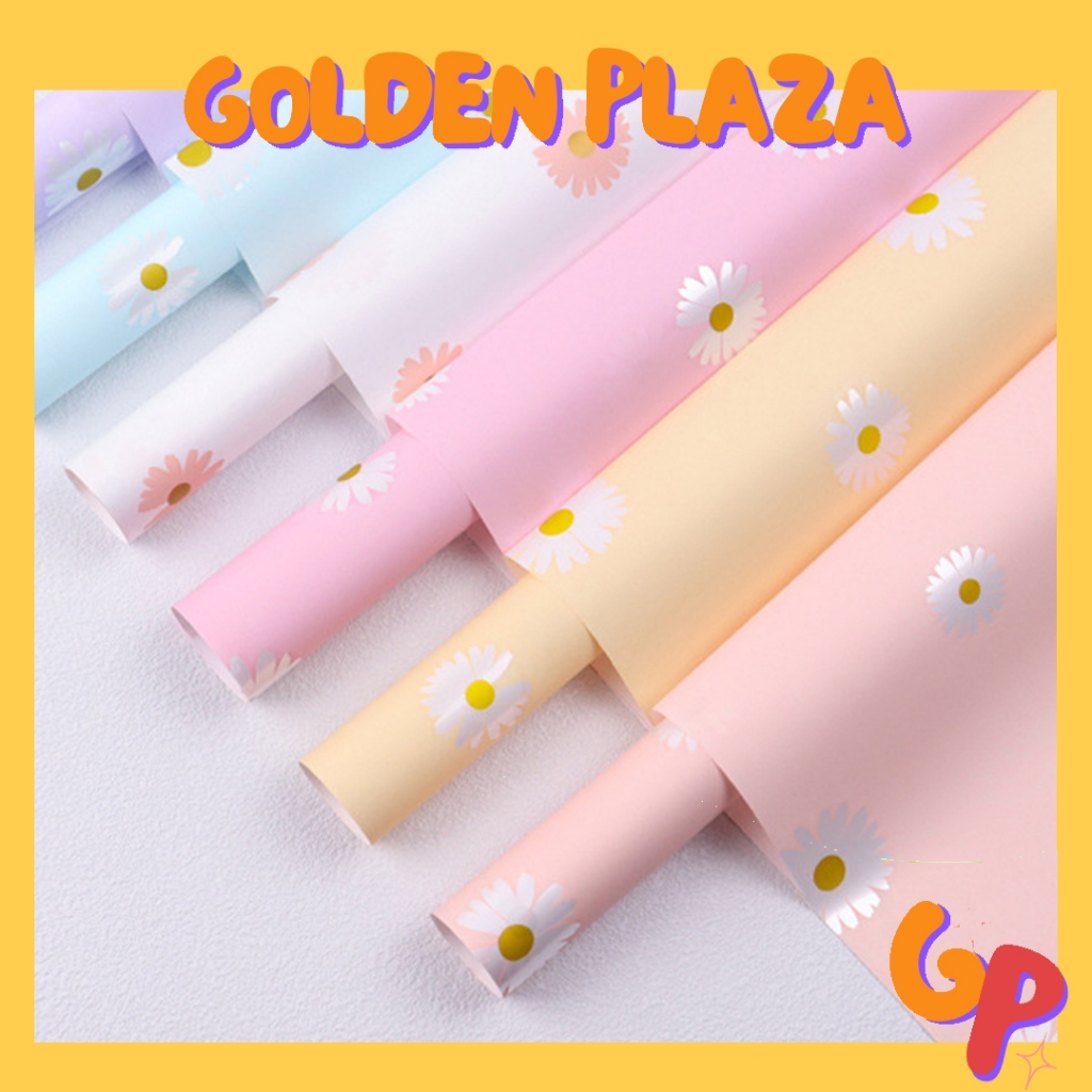 

20 LEMBAR Flower Wrapping Cellophane Motif Bunga Daisy Kertas Buket Bunga Paper Buket Cellophane KB6111