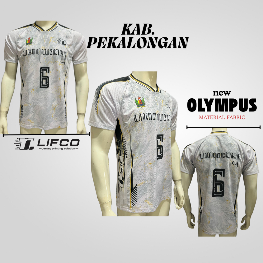 JERSEY VOLI AKSARA SERIES - KABUPATEN PEKALONGAN - ORIGINAL LIFCO (TIDAK BISA REQUEST NAMA)