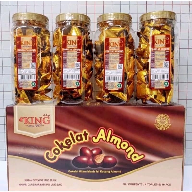

Cokelat Almond Bonibol Toples 1x4 per toples isi 40 pcs