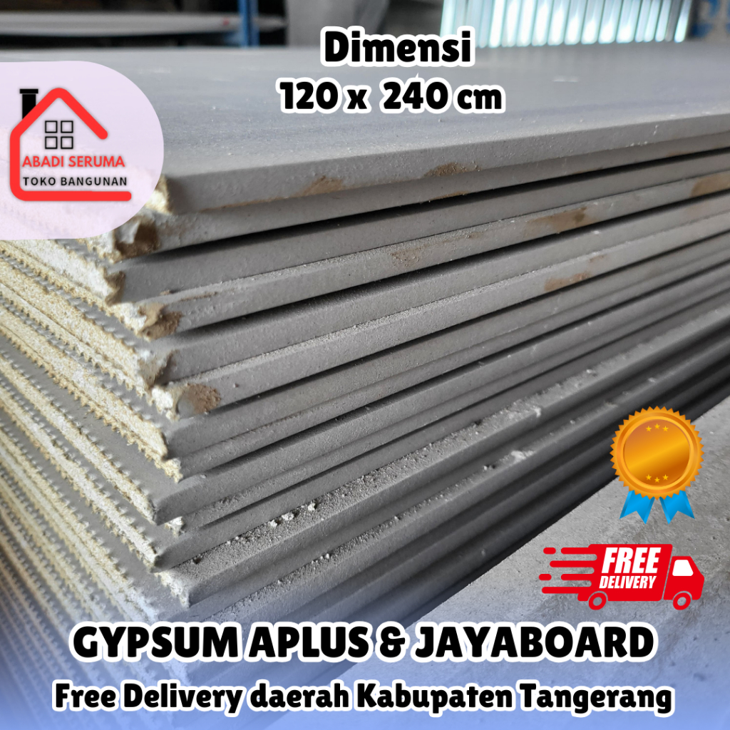 READY STOCK | GYPSUM APLUS | GYPSUM JAYABOARD | GYPSUM APLUS 9mm | GIPSUM BOARD | GRATIS ONGKIR