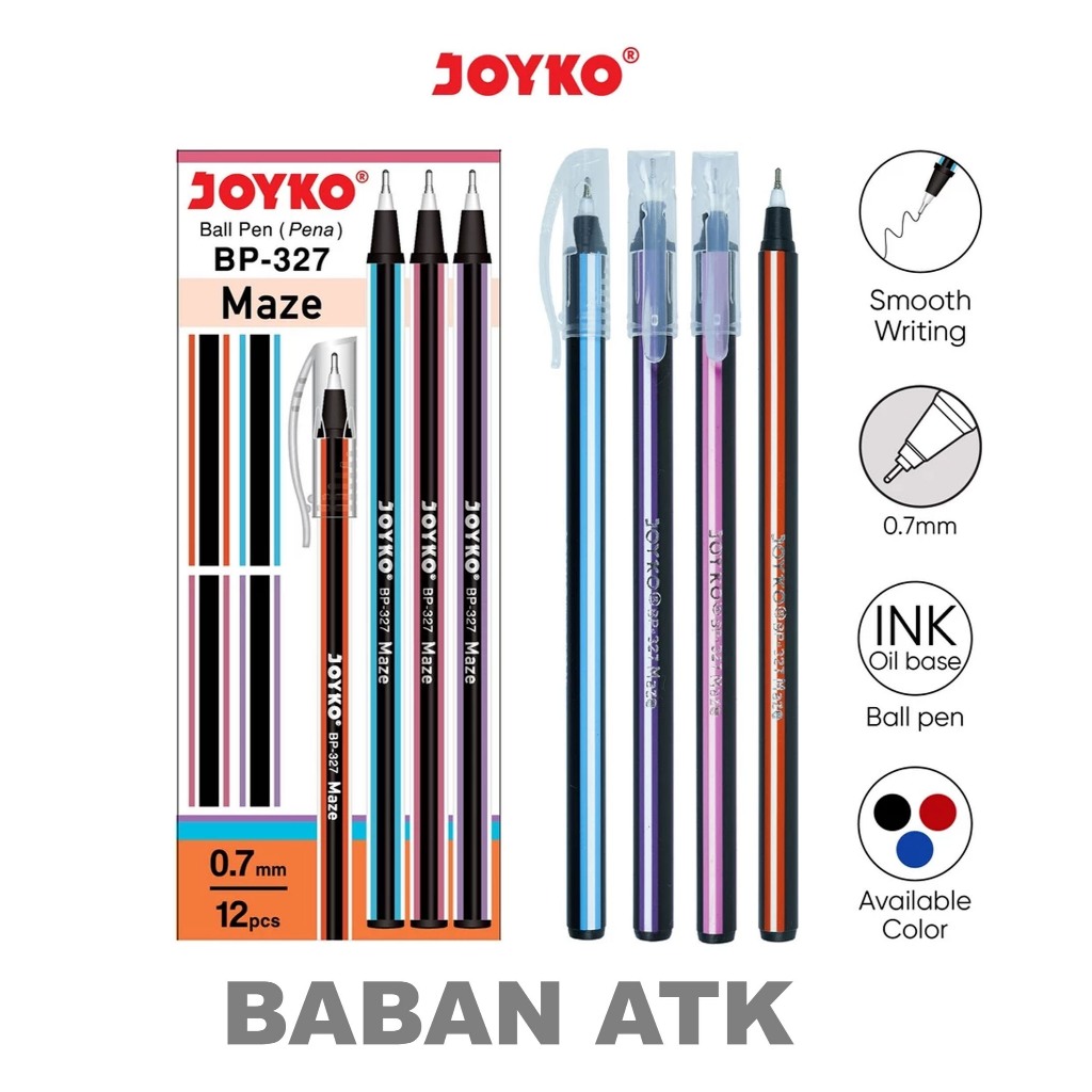 Pulpen Pena Ball Pen Joyko BP-327 Maze 0.7 mm joyko ball pen