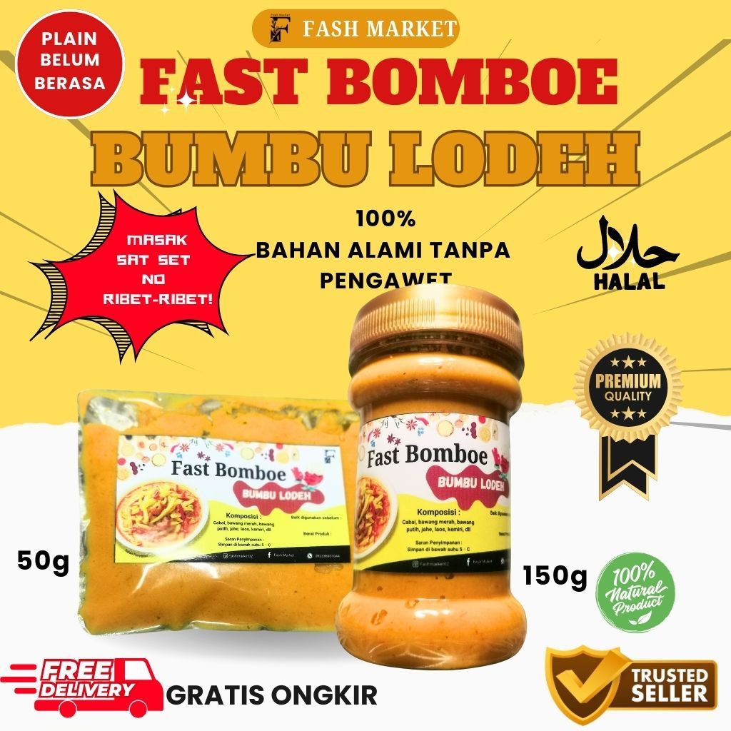 

Bumbu Serbaguna Lodeh Instan Giling Homemade I Tidak Berminyak I 150g I 50g I No MSG I No Pengawet I Plain