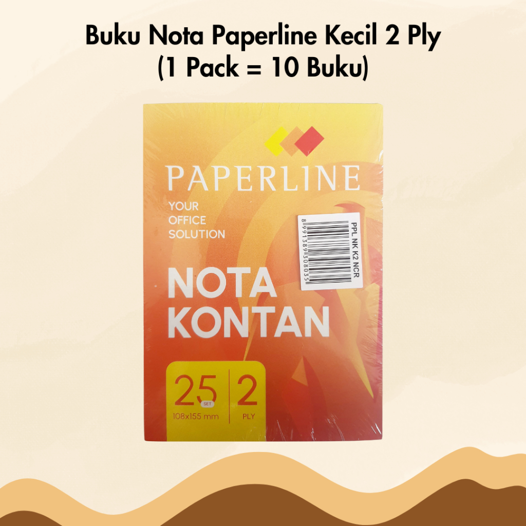 

Nota Kontan Paperline Kecil 2 Ply 1 Pack Isi 10 Buku Bon Rangkap