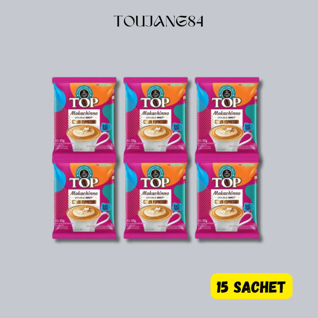 

TOP COFFEE KOPI INSTAN 3 IN 1 MOKACHINNO RCG 15Sachet @22