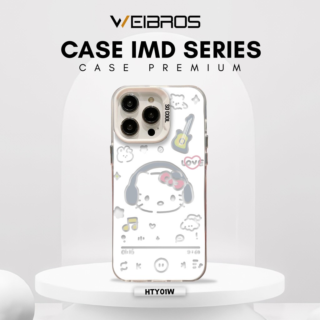 WEIBROS CASE VIVO Y28 4G Y30I Y50 Y51 Y51A Y53S Y75 T1 5G Y91C Y95 Y93 Y1S CASING IMD HELLO KITTY TW