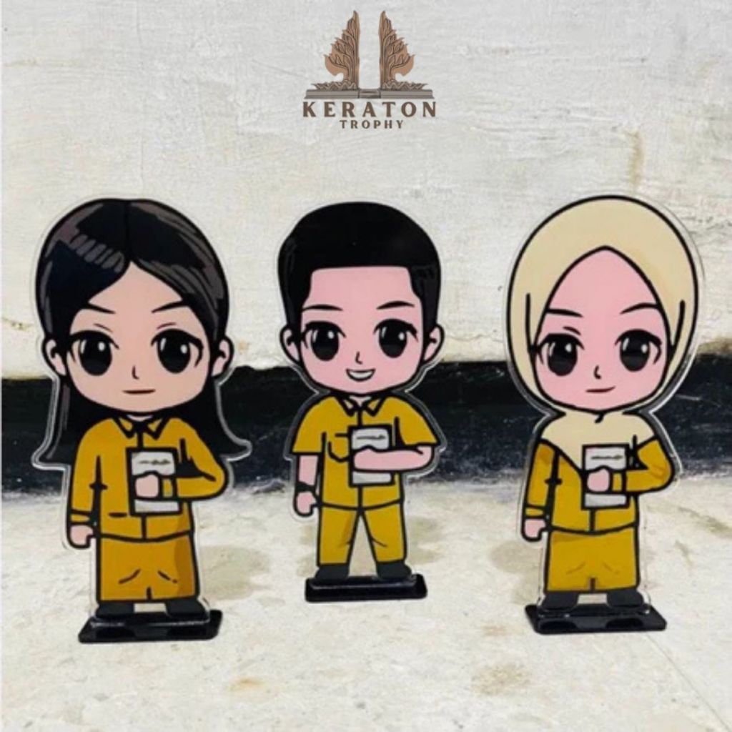 PIALA GURU AKRILIK TATAKAN PUTIH ( MIKA DIJUAL TERPISAH ) Custom Kado Hari Guru Plakat Guru Custom