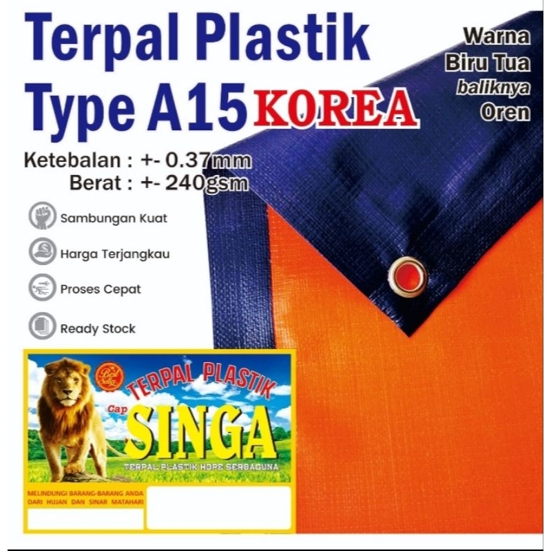 terpal plaatik A15korea uk 6x8