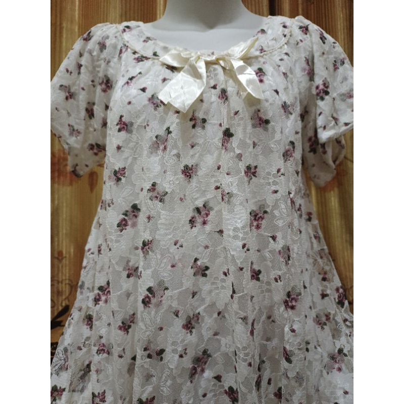 babydoll dress coquette and flower