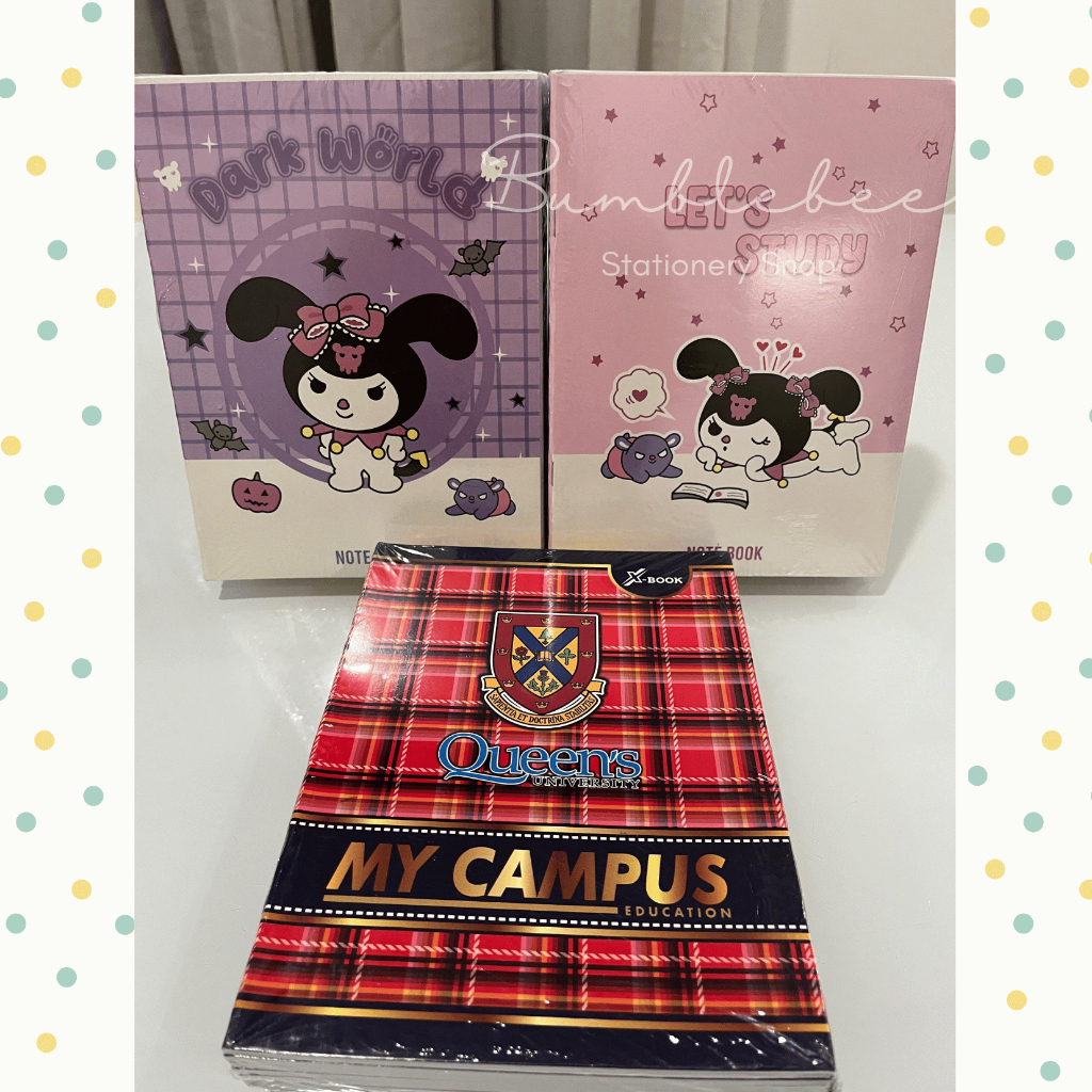 

Buku Tulis Sekolah Aesthetic Kuromi / Campus Kwarto 38 Lembar X Book