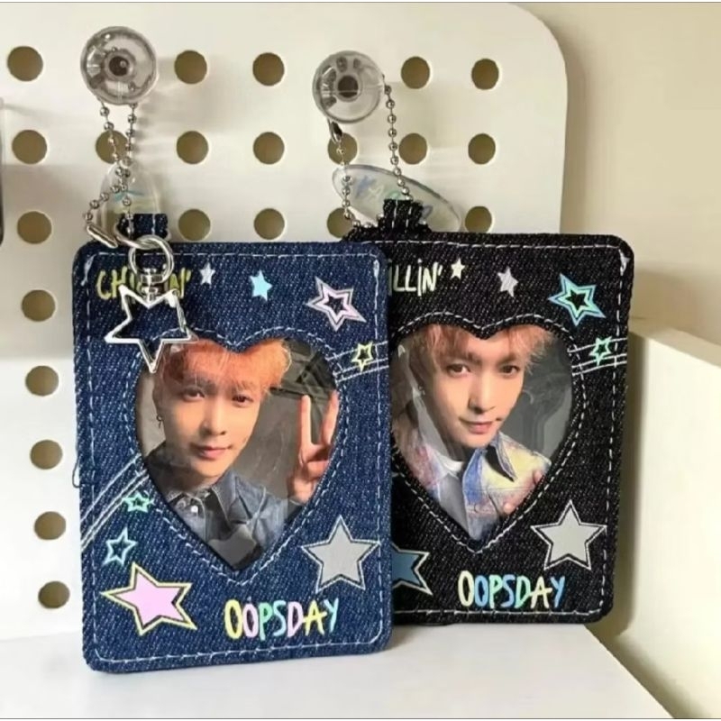 CARD HOLDER DENIM / CAHOL PHOTOCARD KPOP / PC KPOP CARD HOLDER