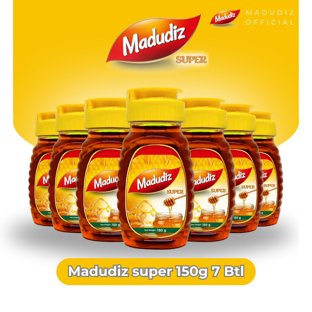 

Madudiz Madu Super 150gr Paket Hemat 7 Botol - Madu Premium Alami Jaga Daya Tahan Tubuh