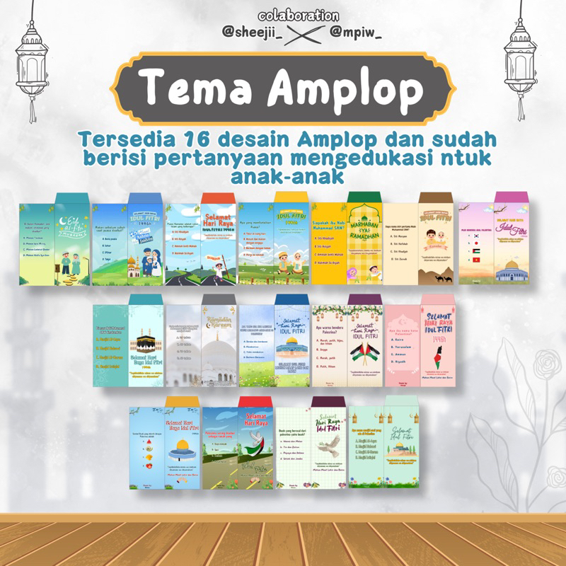 

AMPLOP CUSTOM LEBARAN 2025| LANGSUNG PAKAI|FULL COLOR