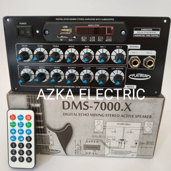 Diskon Kit Power Amplifier Speaker Aktif MP3 Bluetooth Plus Dital Echo Mixing DMS 7