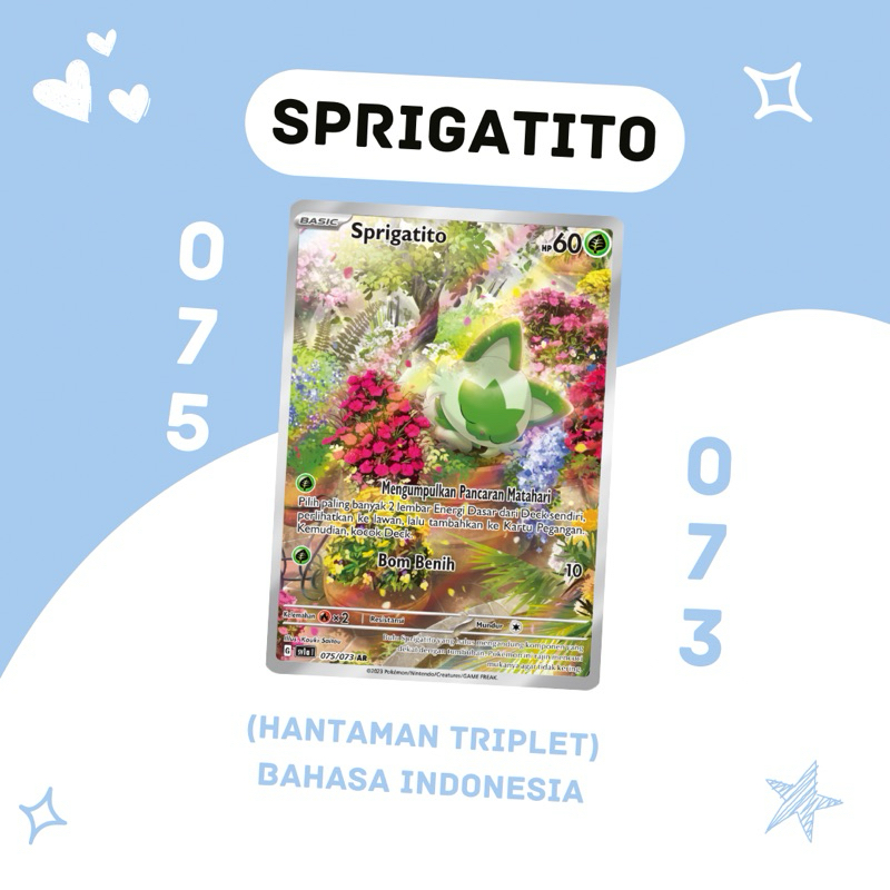 Sprigatito AR SV1A 075/073 Pokemon TCG Indonesia