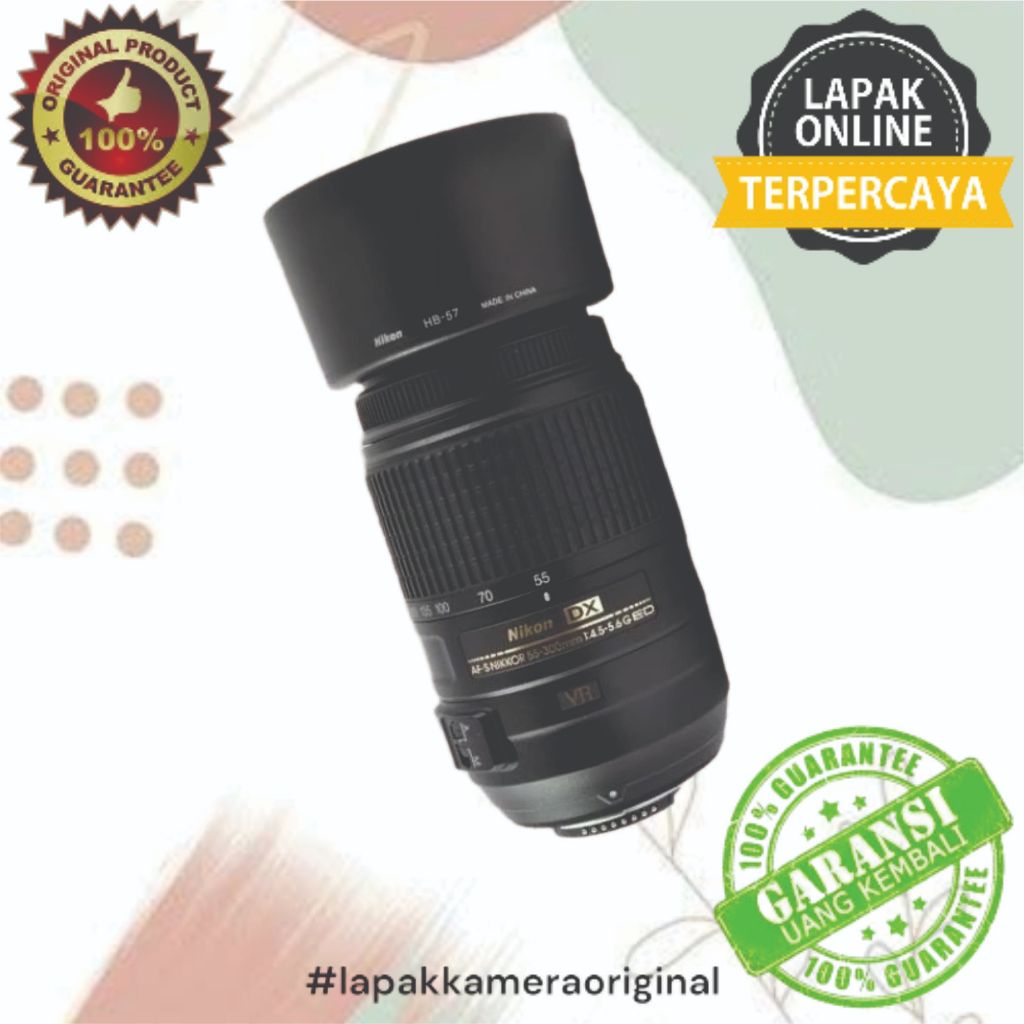 LENSA TELE NIKON AFS 55-300MM VR LENSA MURAH ORIGINAL NERKUALITAS