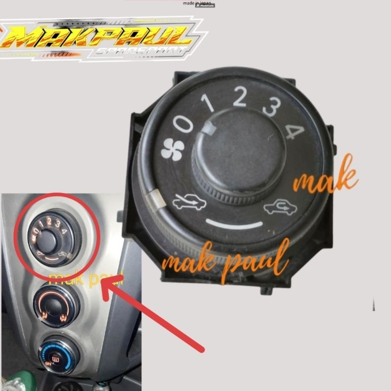 knop AC on of YARIS bakpao 2006 - 2013 ORIGINAL copotan