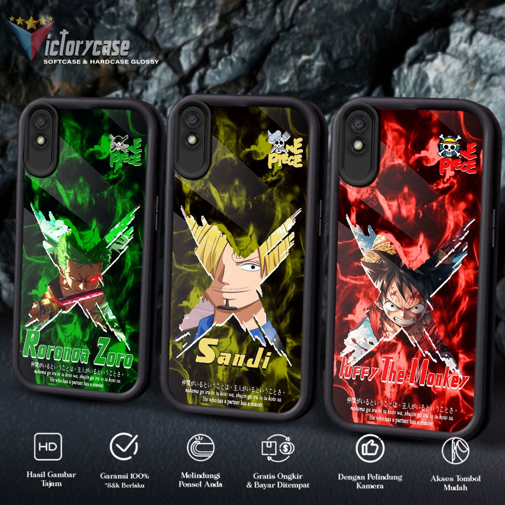 Softcase Glass kaca untuk REDMI 9A ONPC Casing Handphone Case Procamera