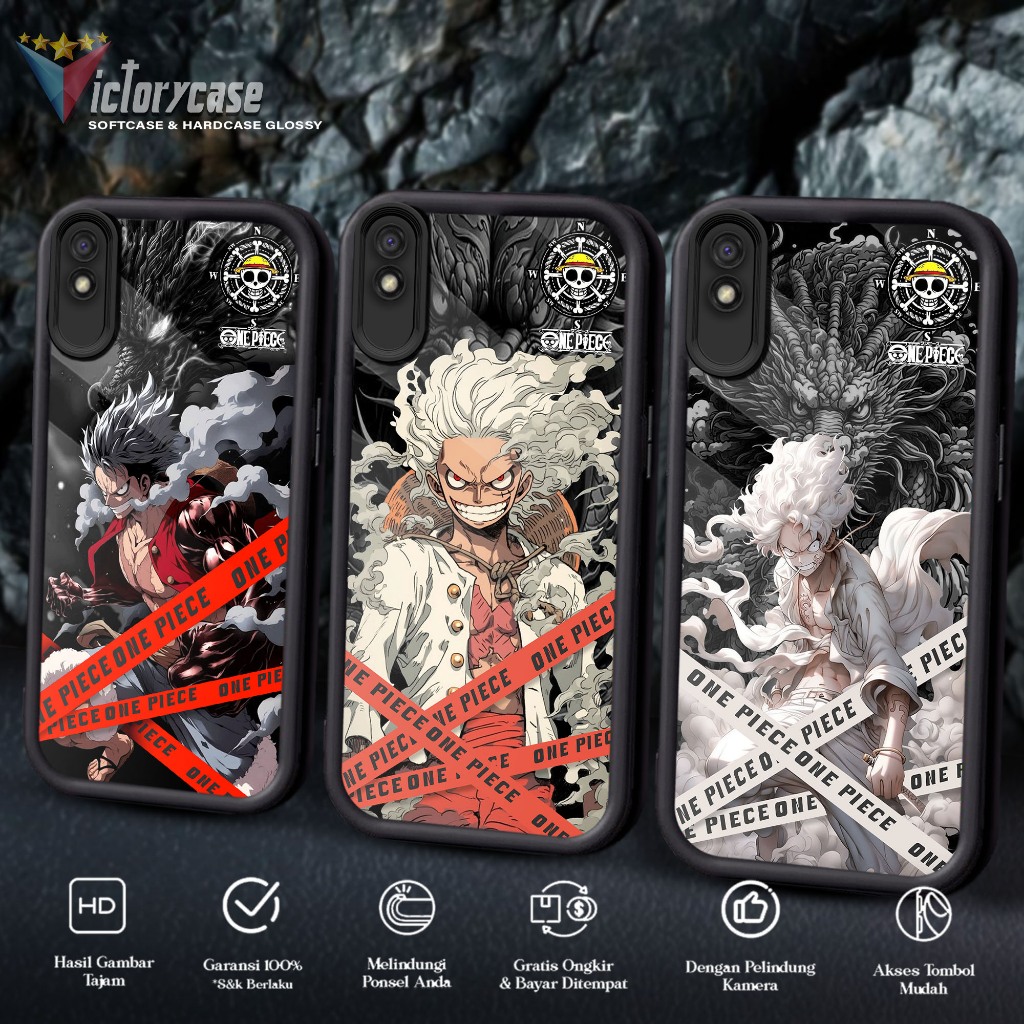 Case Premium Compatible For REDMI 9A Motif [ LUFFY ] Casing Softcase Glossy Anti Jamur