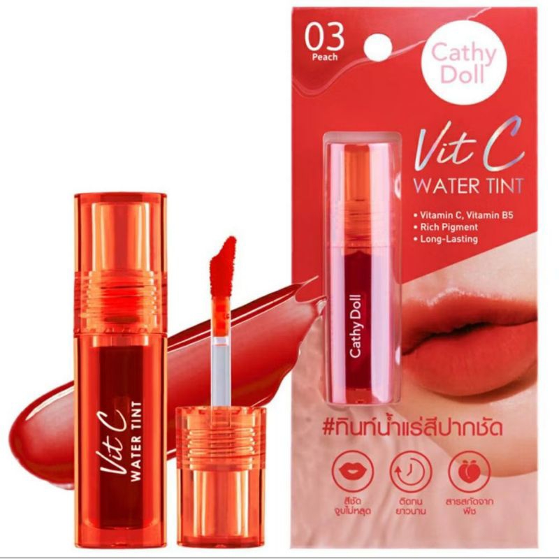 CATHY DOLL Vit C Water Tint | Brightwin Win Metawin | Lip Tint | Lipstik 100% Original Thailand
