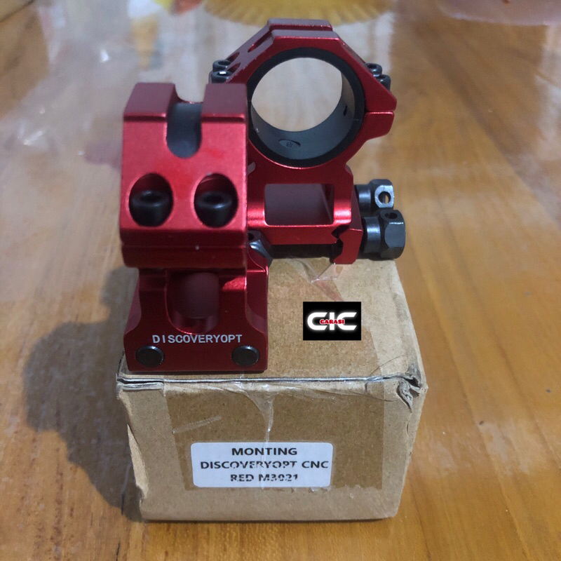 Mounting Teleskop 22mm Discoveryopt CNC Red