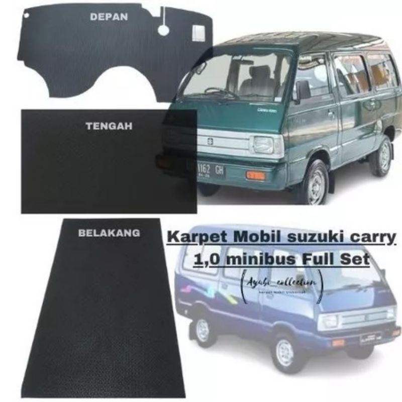 Karpet Karet full set Mobil suzuki carry 1,0 minibus, kamill