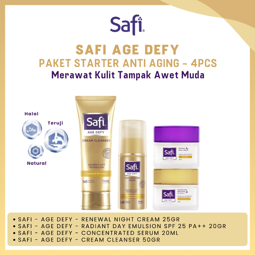 Safi Age Defy Paket Starter Anti Aging - Merawat Kulit Tampak Awet Muda