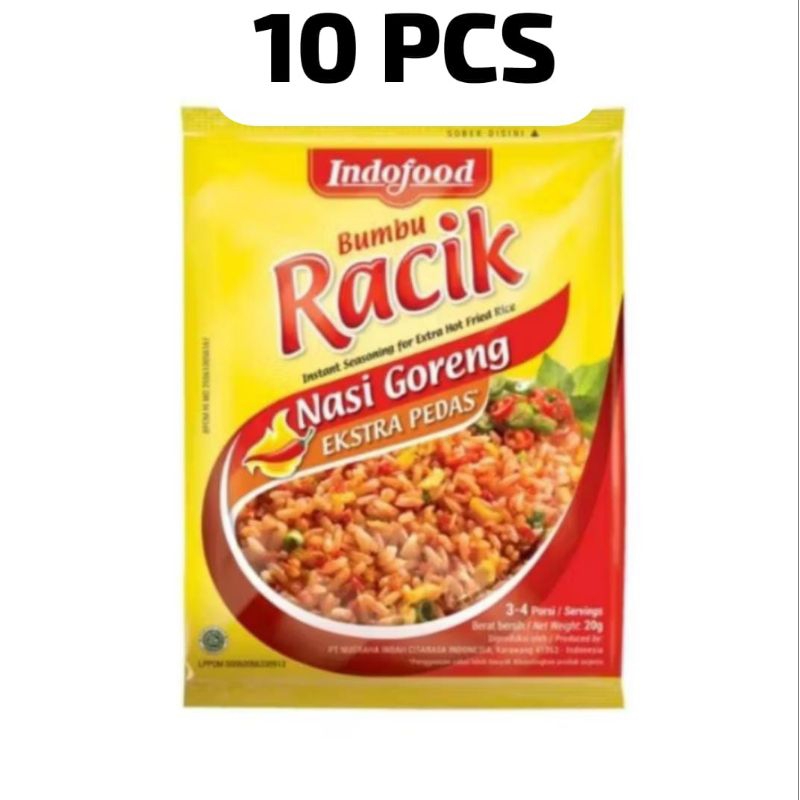 

PEDAS Bumbu Indofood Racik Nasi Goreng PEDAS 20gr ( 10 pcs )