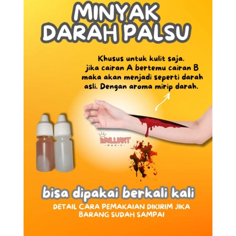 ALAT SULAP MINYAK DARAH - DARAH PALSU - FAKE BLOOD