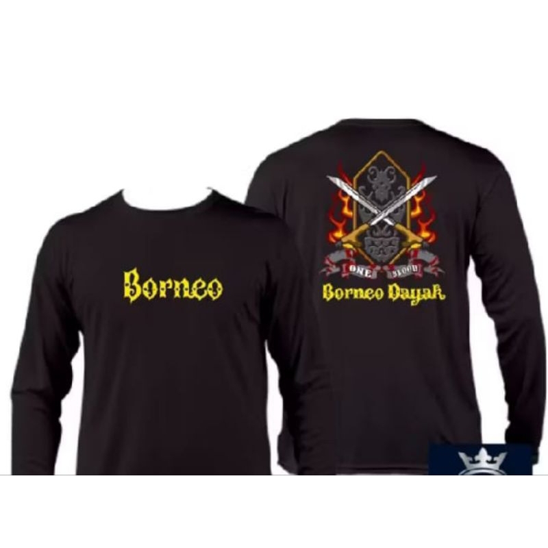 KAOS LENGAN PANJANG BORNEO MANDAU DAYAK
