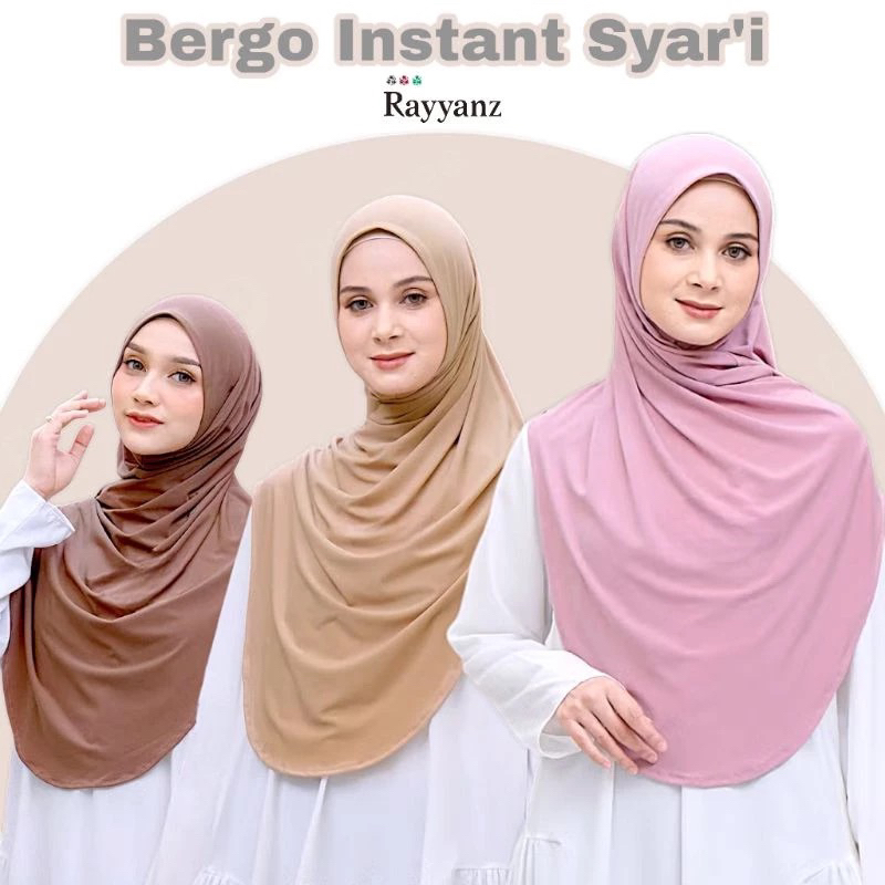 𝗚𝗔𝗟𝗔𝗦𝗞𝗬𝟴𝟴 BERGO INSTAN SYAR’I JEISYA//BERGO INSTAN JERSEY MODEL SYAR’I//BERGO INSTAN JEISYA BAHAN JE
