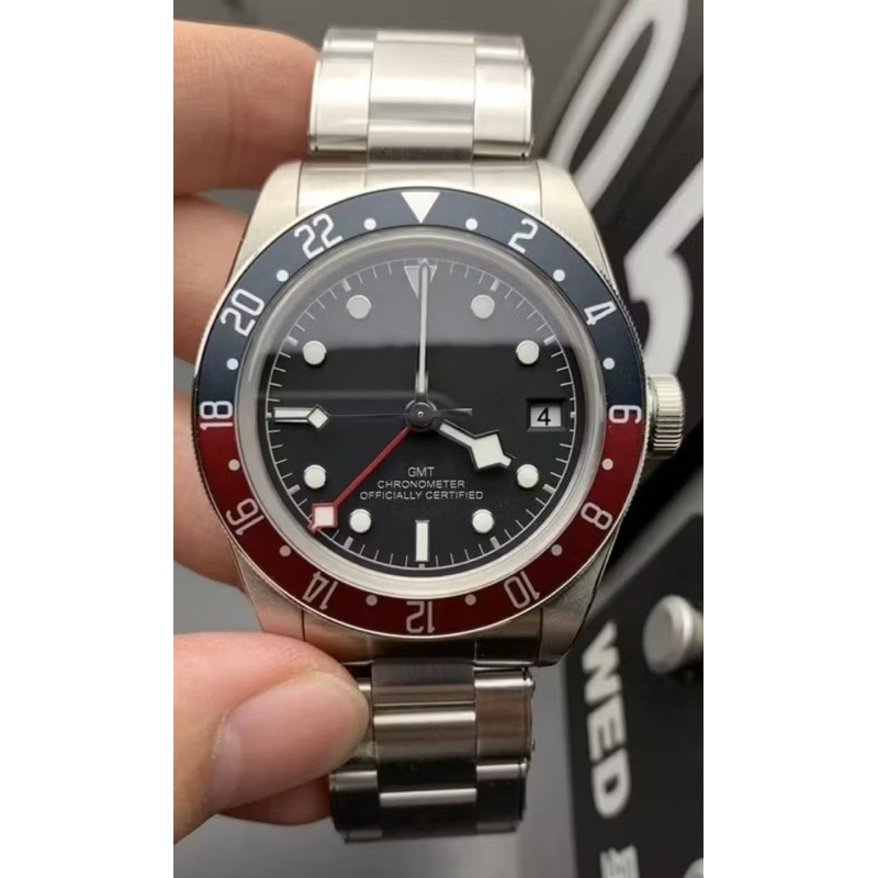 Seiko Blackbay GMT Pepsi NH34 Mod Jam Tangan Watch