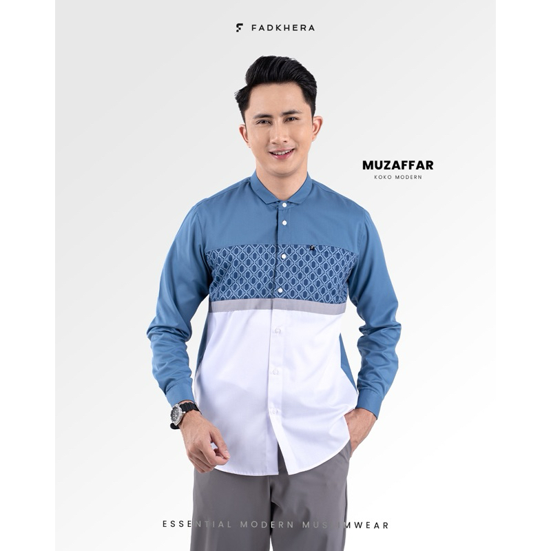 FADKHERA Muzaffar Koko Modern Pria Premium Baju Muslim Pria Elegan Kemko Original 100% bisa COD