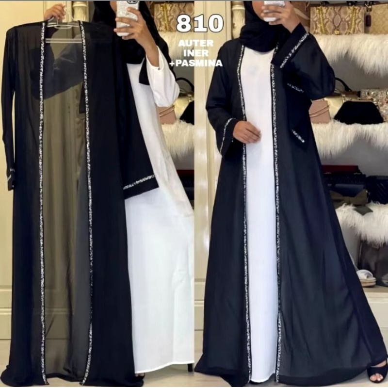 ABAYA SET OUTER/ ABAYA OUTER/ ABAYA SET PASHMINA/ ABAYA DUBAI/ ABAYA MADINAH/ ABAYA ARAB/ ABAYA Paye