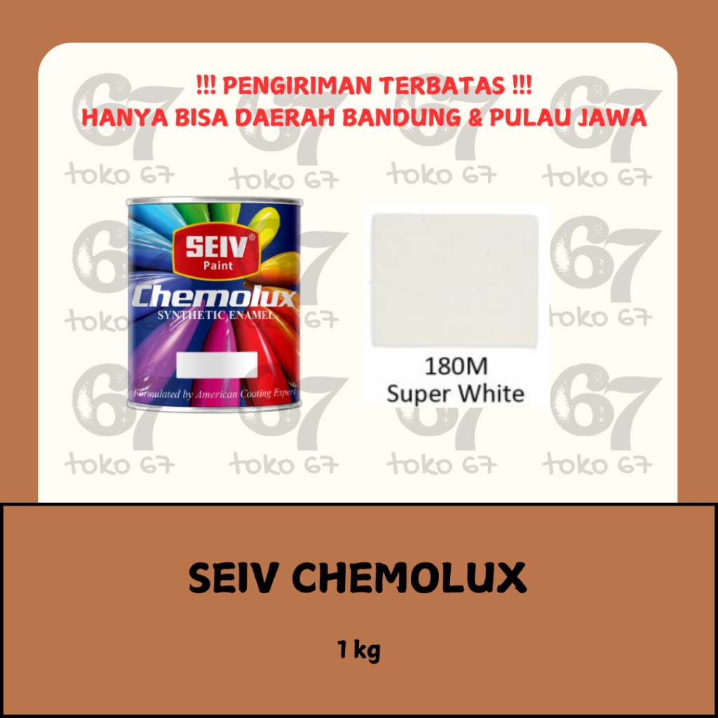 

SEIV CHEMOLUX CAT MINYAK KAYU BESI 180M SUPER WHITE DOFF 1 KG