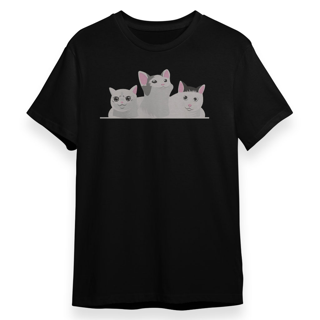Baju Kaos Kucing Meme, Meme Cat Shirt, Funny Meme Cat T-shirt, Cat Lover T-Shirt - Baju - Kaos - Baj