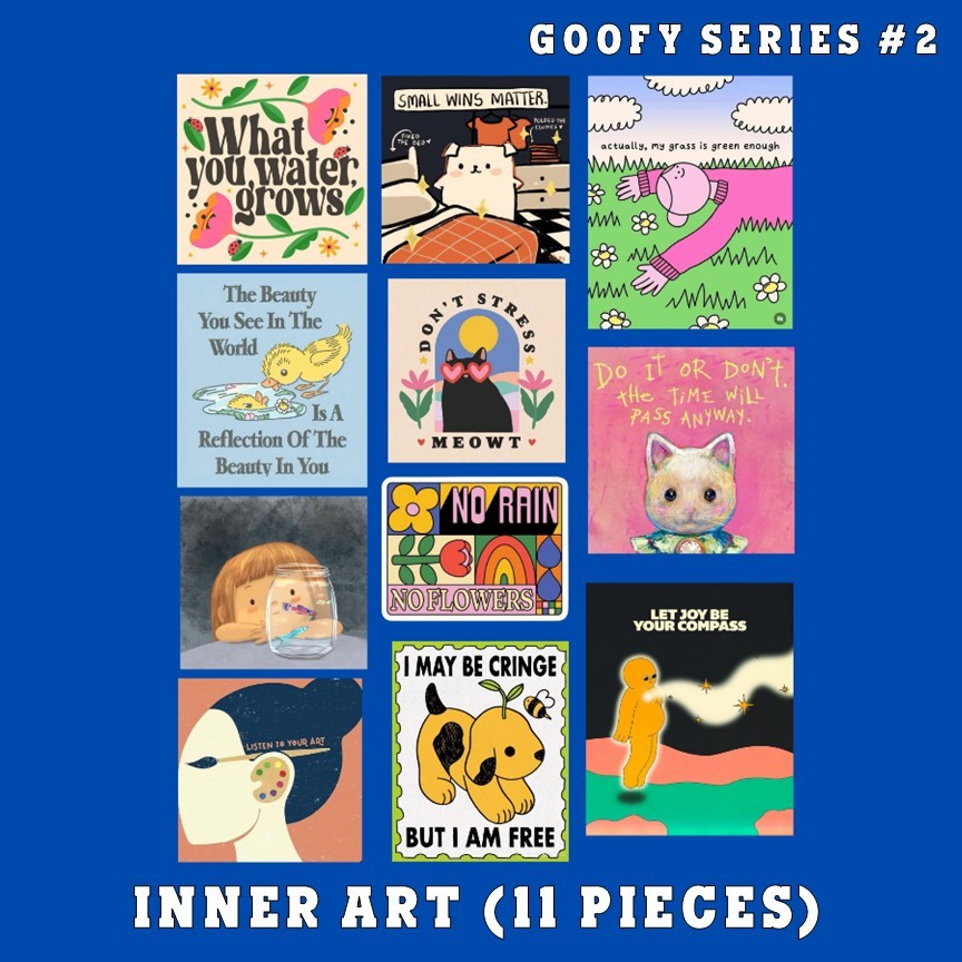 

bendiga inner art goofy series 2 collection stiker | Stiker Vinyl laptop mobil handphone lucu keren unik unique humor