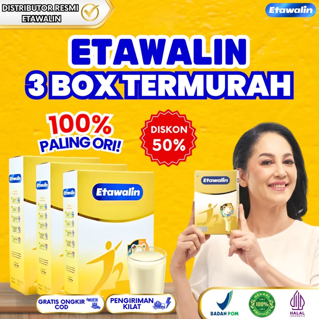 

PROMO!!! Etawalin Original Paket 3 Box - Susu Etawa Bubuk Atasi Nyeri Pinggang Sendi
