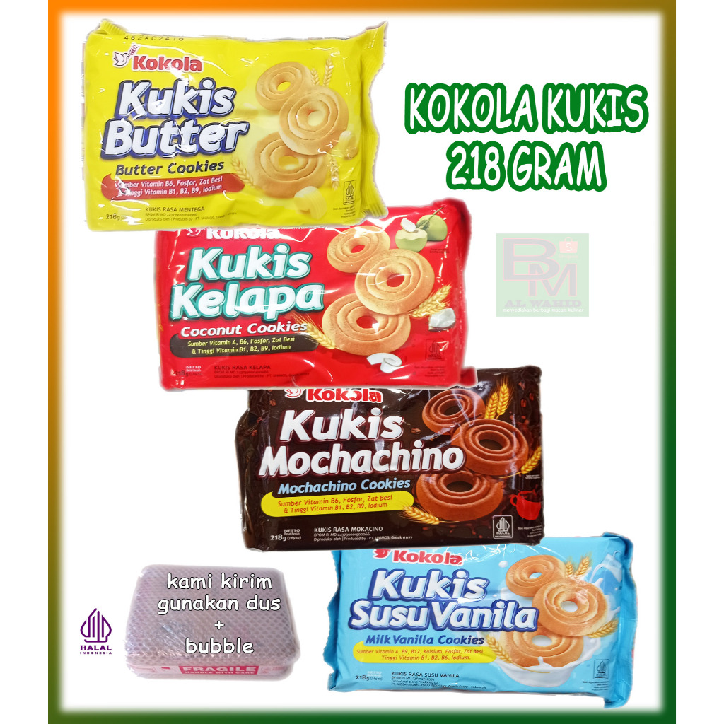 

Kokola Kukis Ready Berbagai Varian Rasa Kemasan 218 Gram