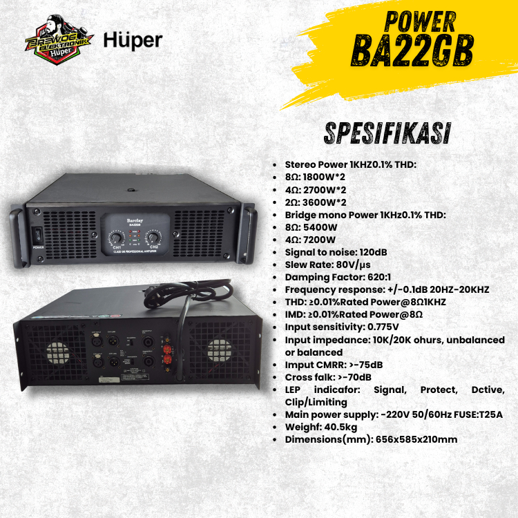 Huper Barclay Power BA22GB