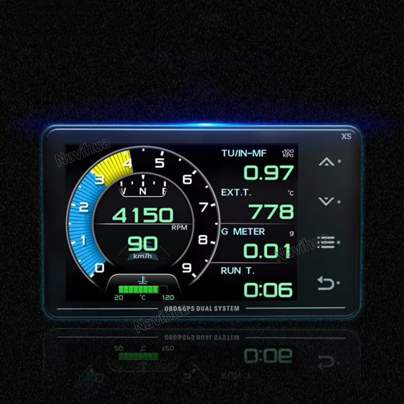 obd2 mobil universal tachometer digital mobil indikator digital mobil pengukur suhu mobil aksesoris 