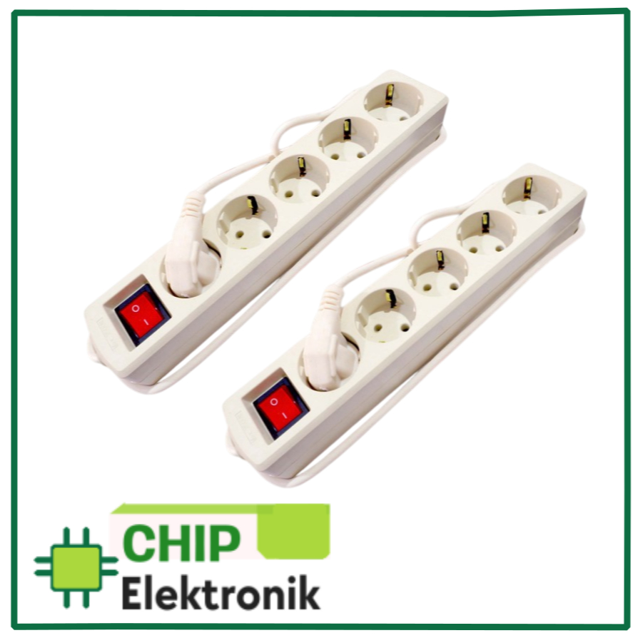 MYVO Stop Kontak 5 Lubang 3 Meter MSP-N35 Putih