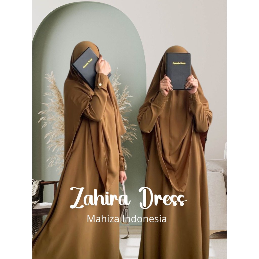 Zahira Dress By Mahiza Indonesia | Gamis Syar'i Fashion Muslimah untuk Haji - Umroh Set Abaya