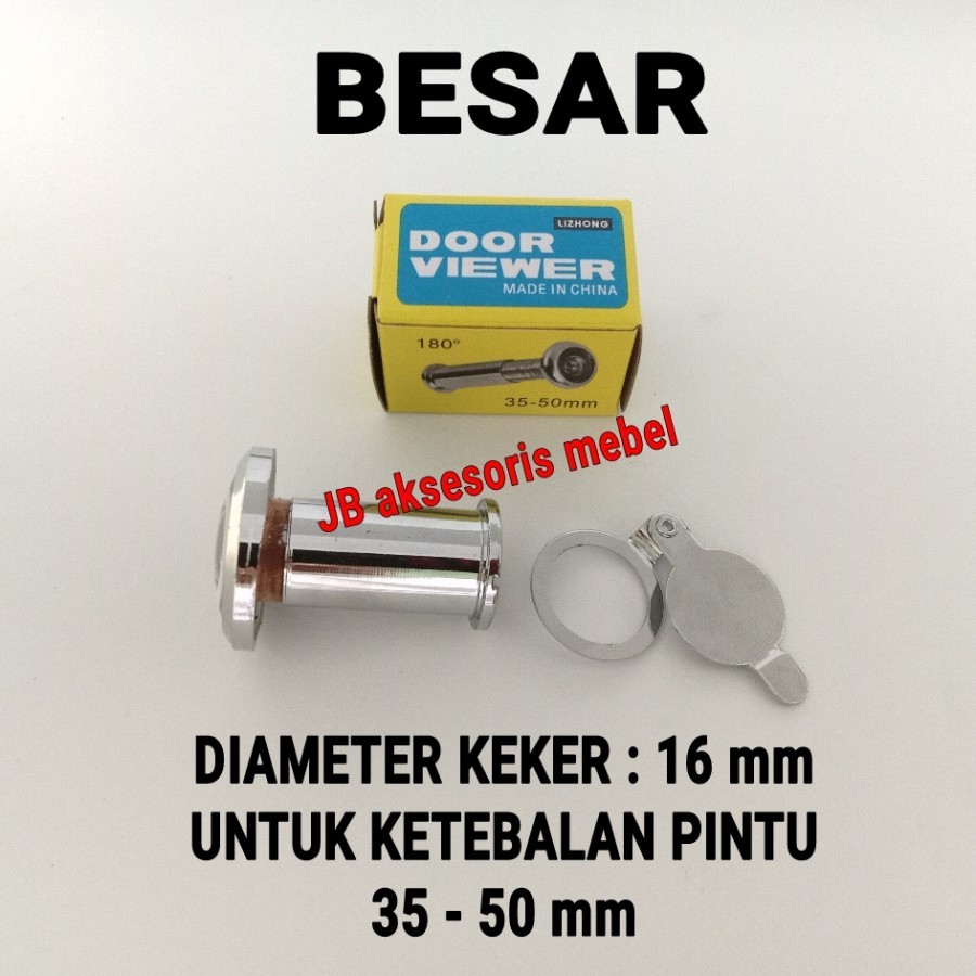 TEROPONG PINTU BESAR /KEKER PINTU / DOOR VIEWER / LUBANG INTIP
