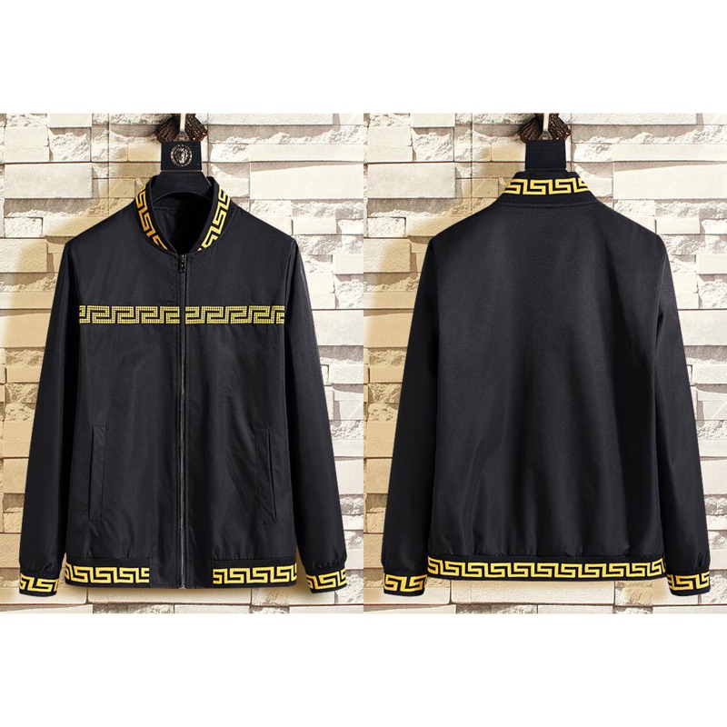 " V " Jaket Pria Import #15222 Kualitas Premium Jaket Cowok Korea Style