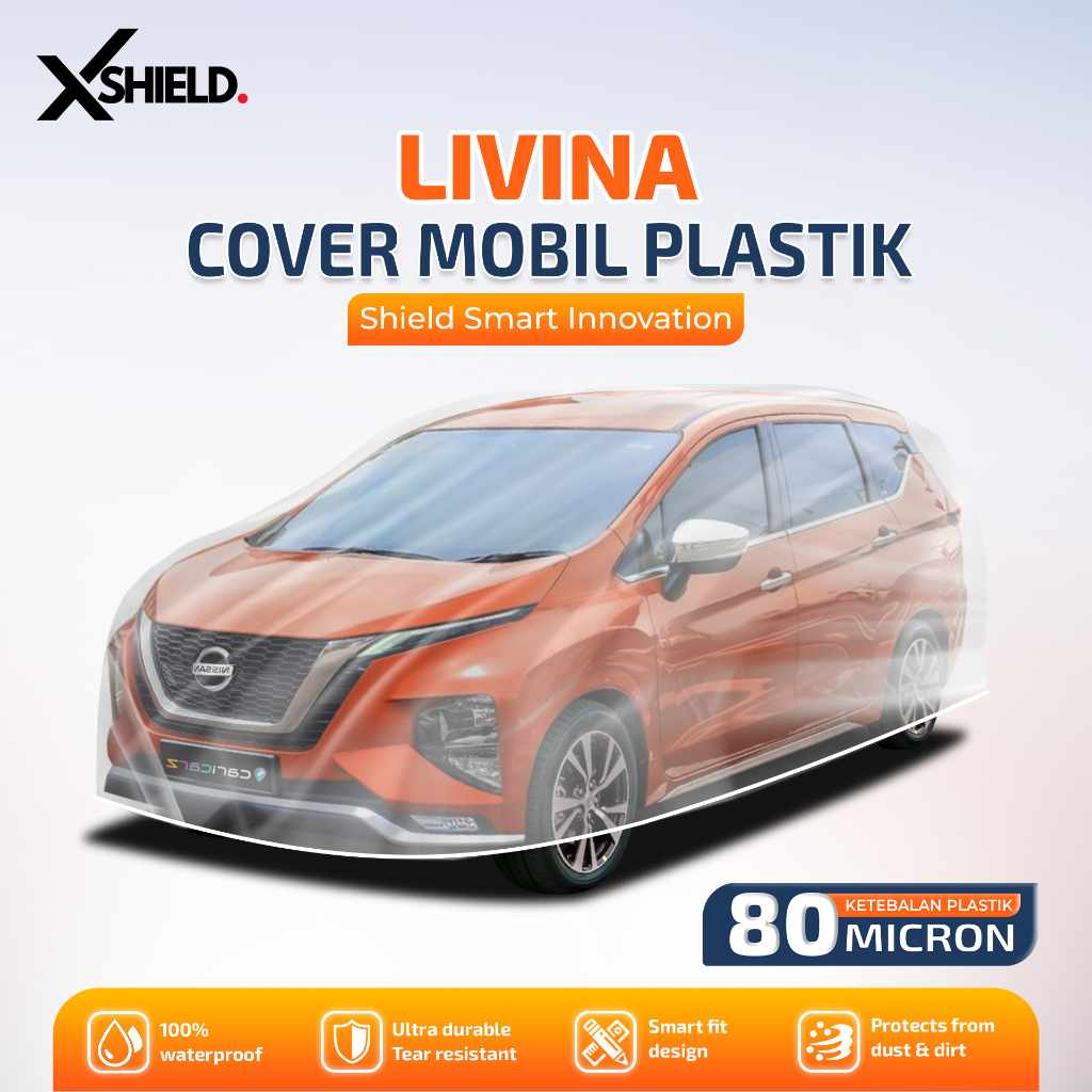 Cover Mobil New Livina VL Transparan Tipe Plastik PE Sarung Penutup Mobil Grand Livina